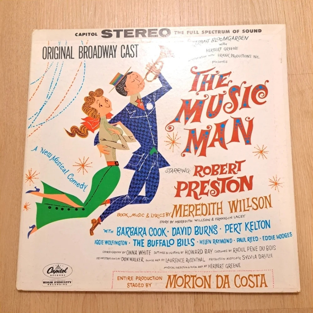 Vintage The Music‎ Man Original Broadway Cast Vinyl Full Spectrum Of Sound Vinyl